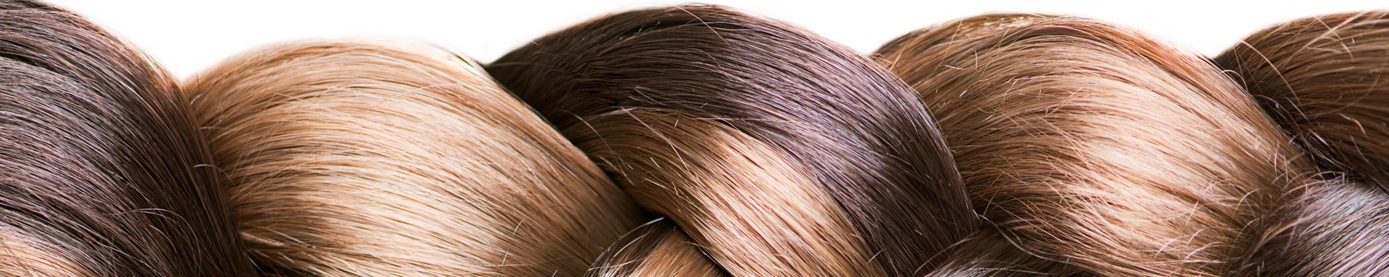 Strong, healthy female platted hair