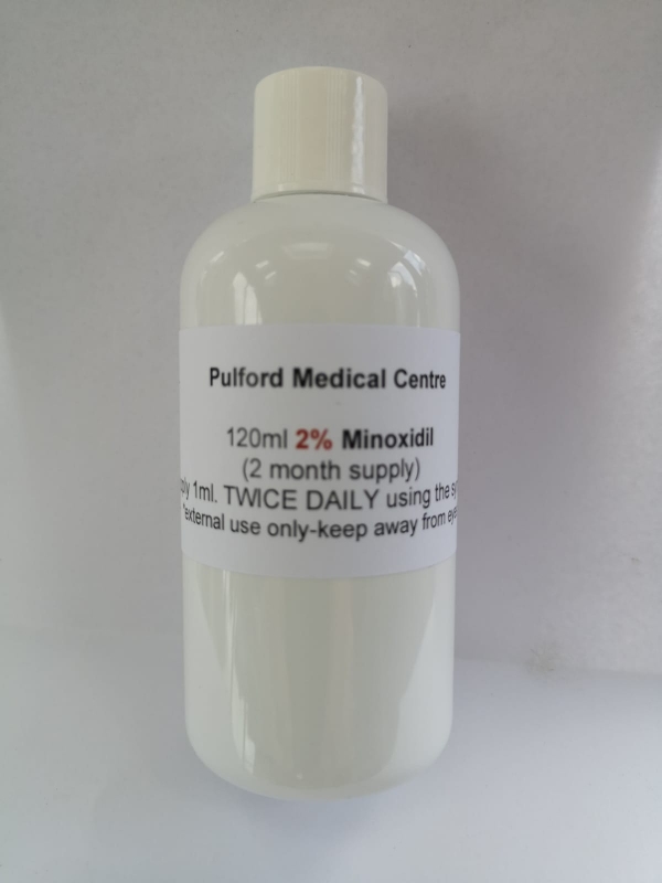 120mls 2% Minoxidil  (2 month supply)