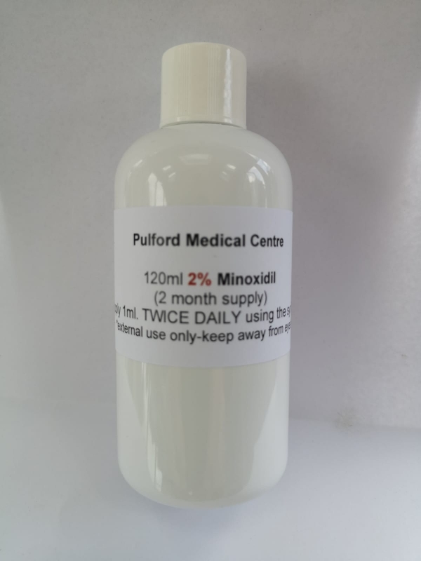 120mls 2% Minoxidil (2 month supply)