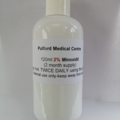 120mls 2% Minoxidil  (2 month supply)